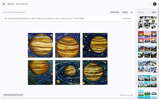 DALL·E 2 Prompt Downloader - Chrome Extension - AI Tool Ocean