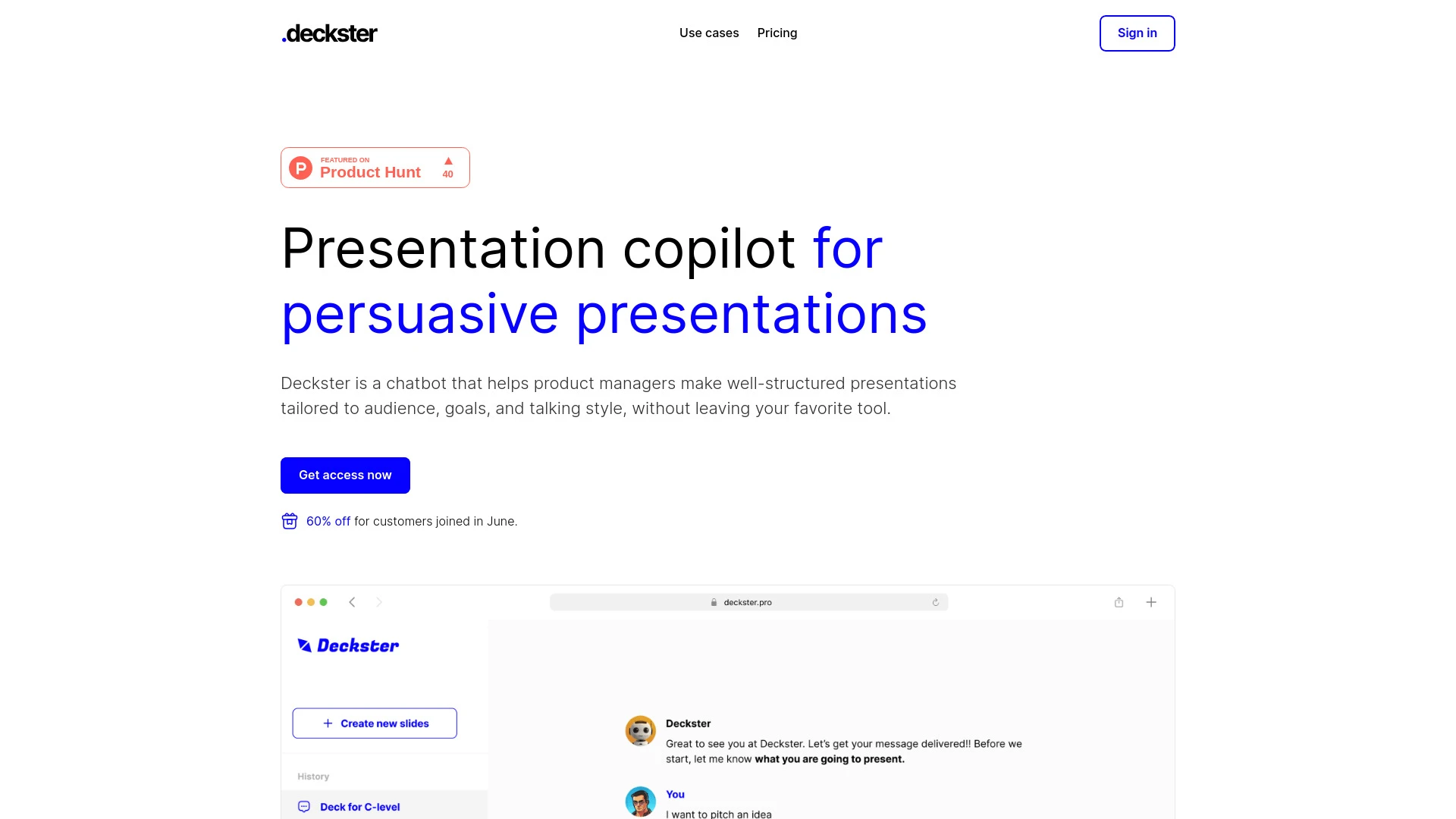 Deckster - AI Tool Ocean