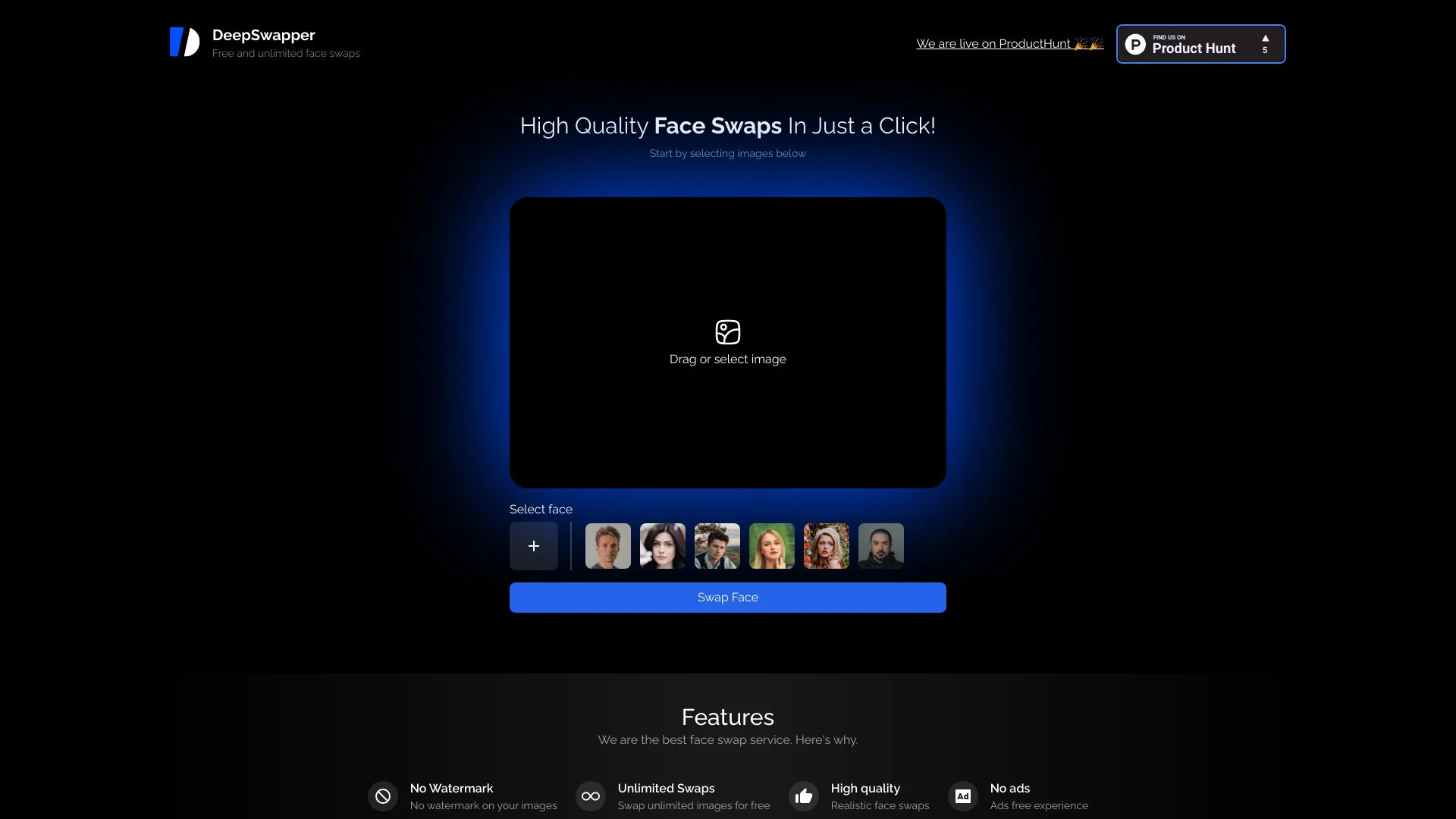 Deep Swapper - AI Tool Ocean
