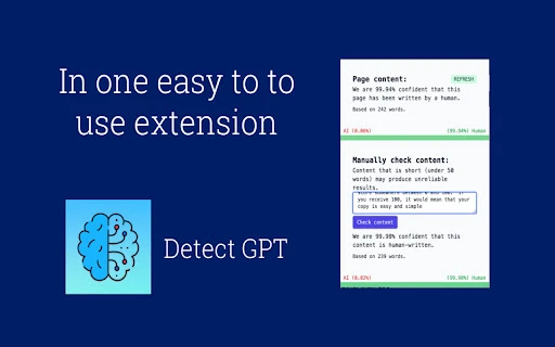 DetectGPT - Chrome Extension - AI Tool Ocean