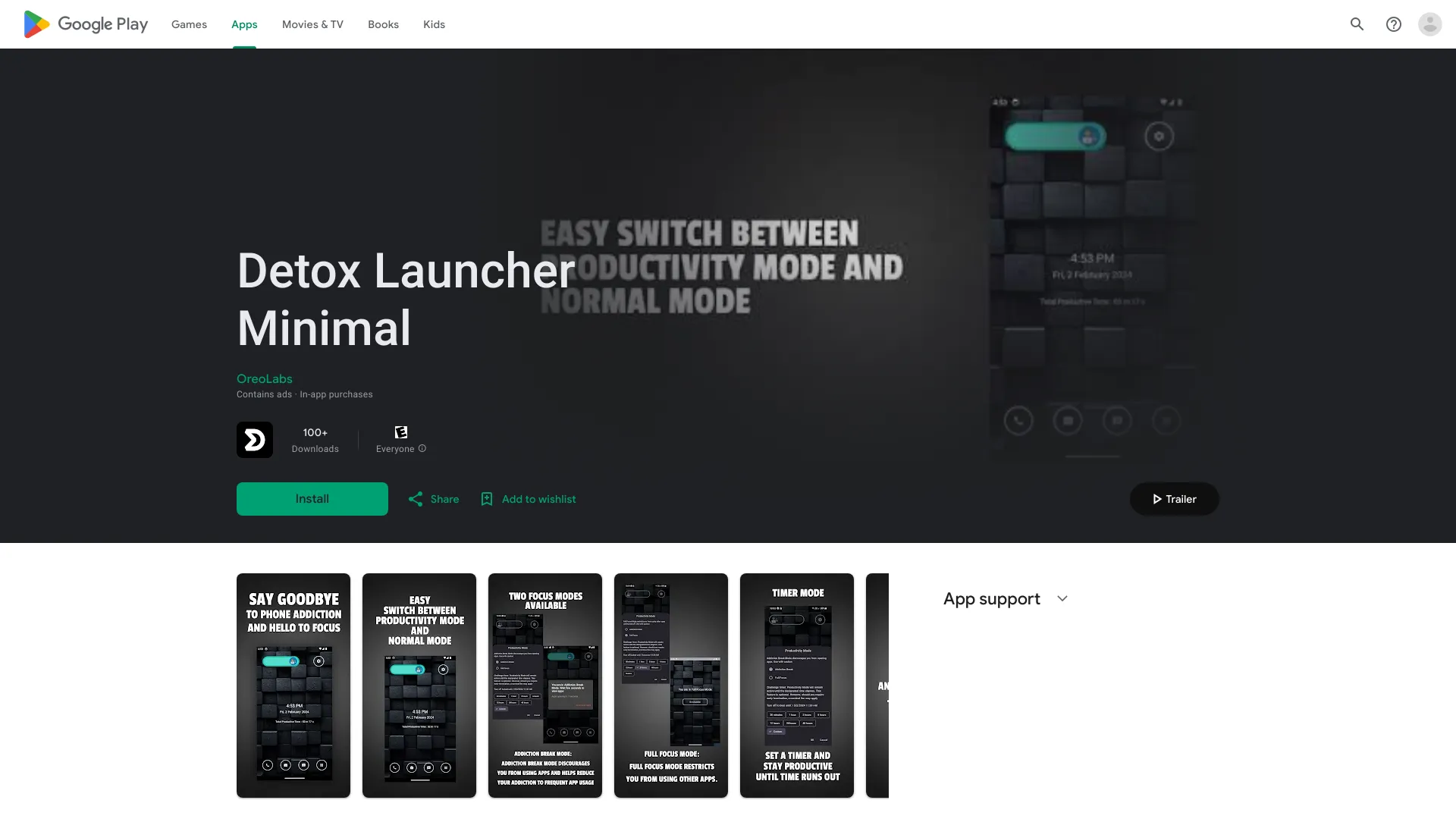 Detox Launcher Minimal - AI Tool Ocean