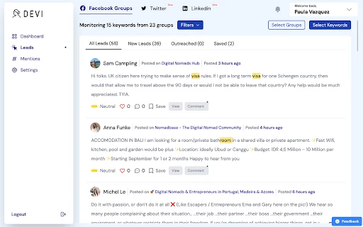 Devi AI Lead Generation Assistant - Chrome Extension - AI Tool Ocean
