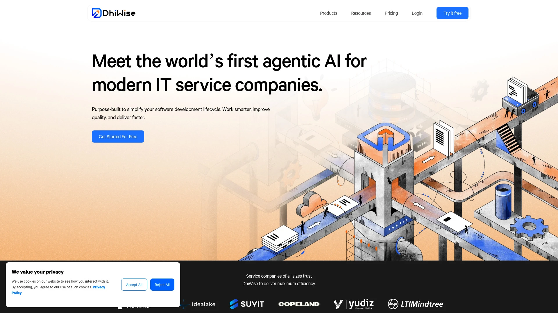 DhiWise - AI Tool Ocean