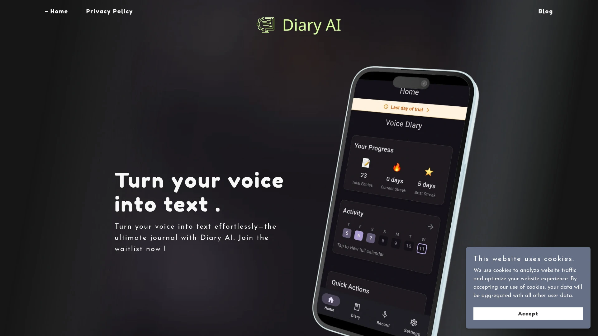 Diary AI - AI Tool Ocean