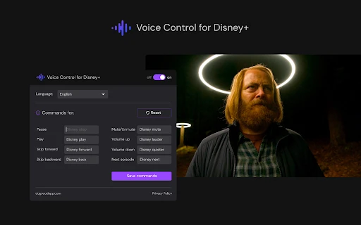 Disney+ Voice Control - Chrome Extension - AI Tool Ocean
