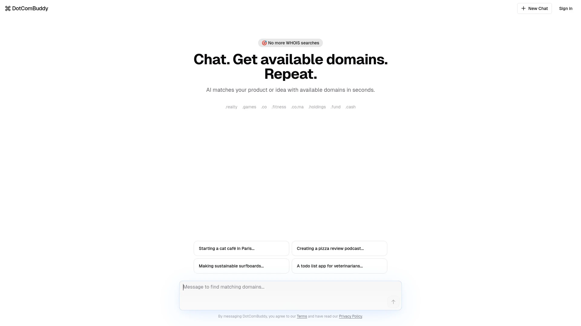 DotComBuddy - AI Tool Ocean