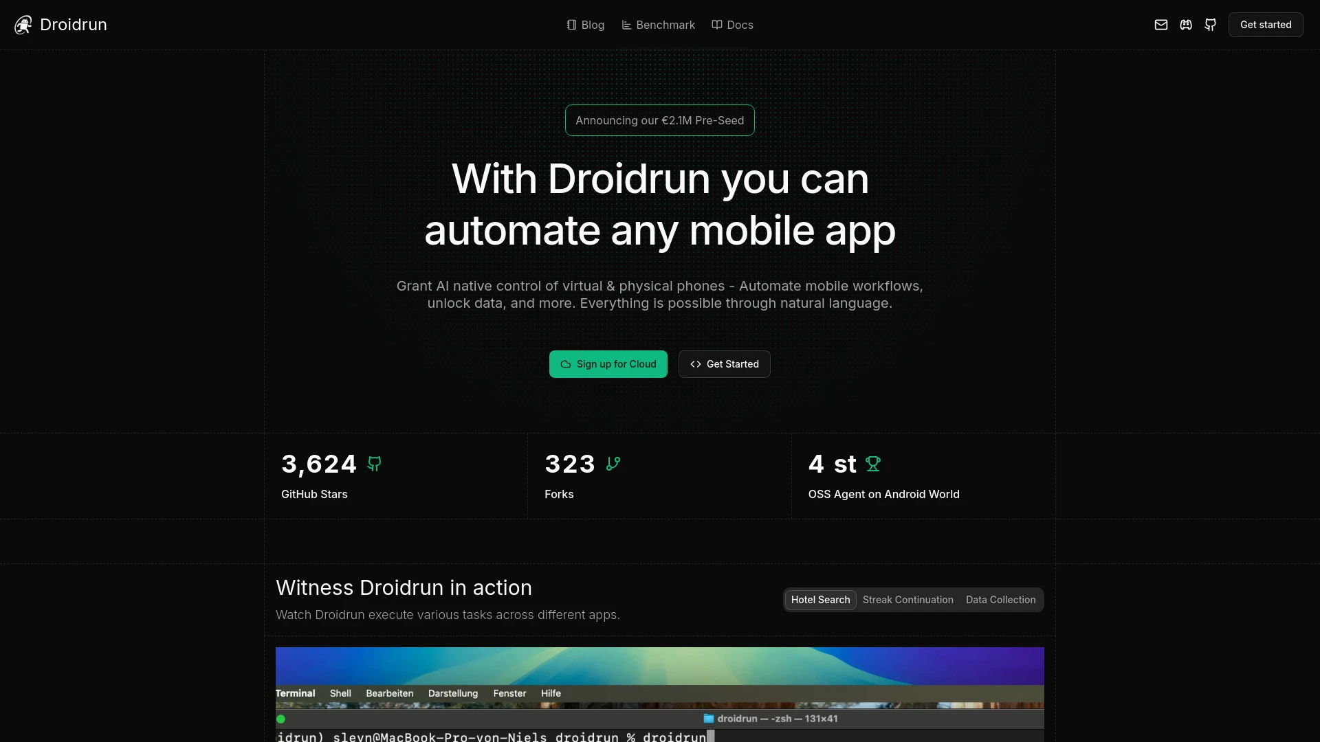 Droidrun - AI Tool Ocean