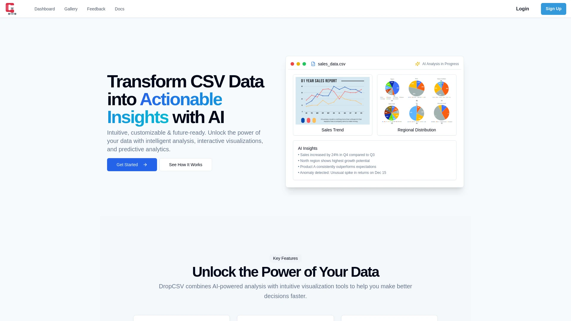DropCSV - AI Tool Ocean