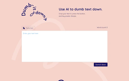 Dumb It Down - Chrome Extension - AI Tool Ocean