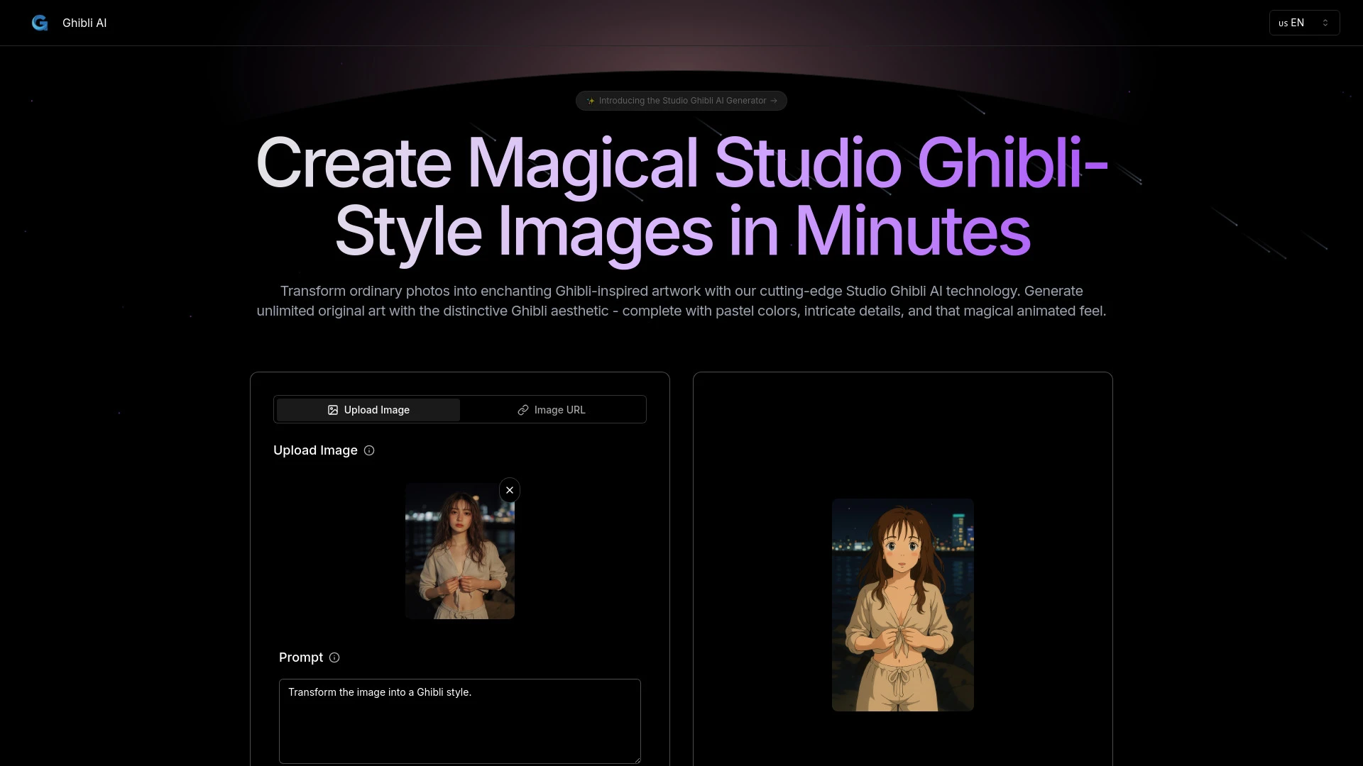 Dzine Ghibli AI - AI Tool Ocean