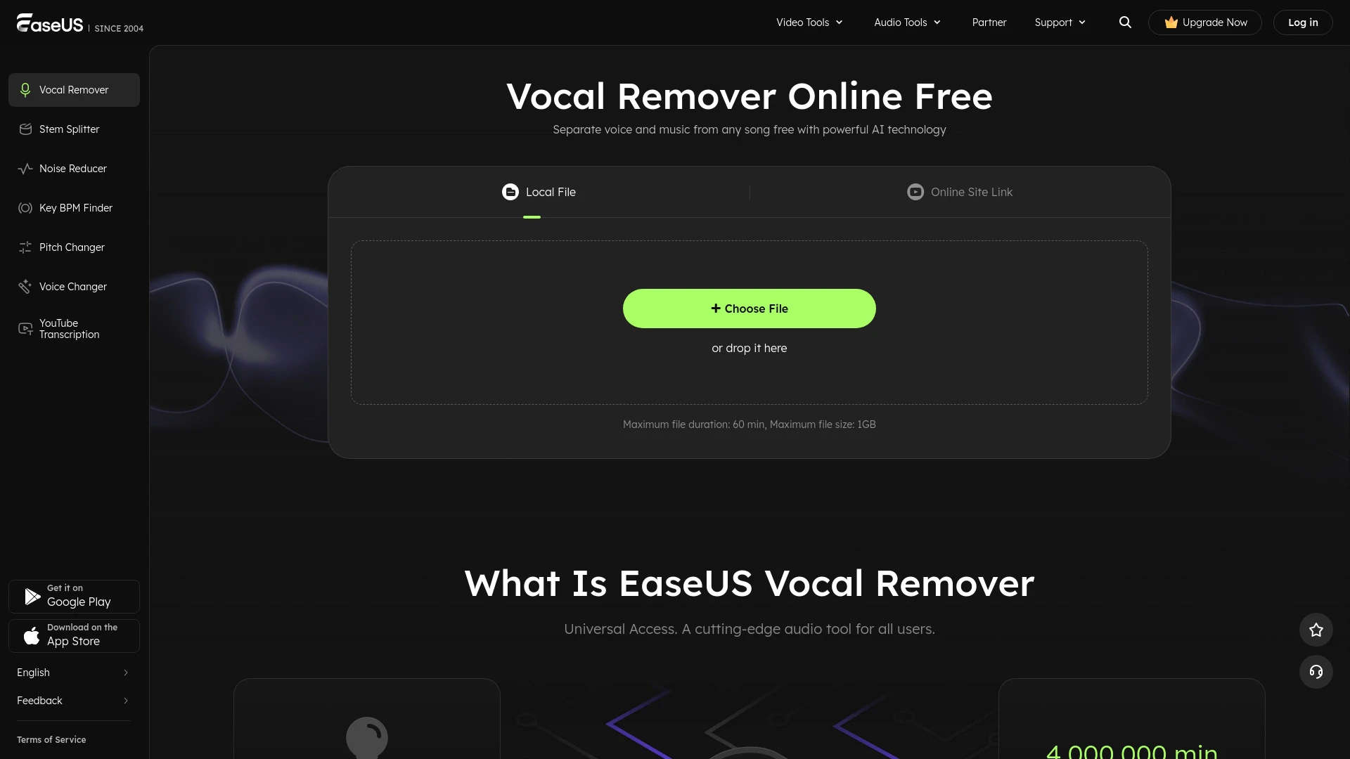 EaseUS Vocal Remover - AI Tool Ocean