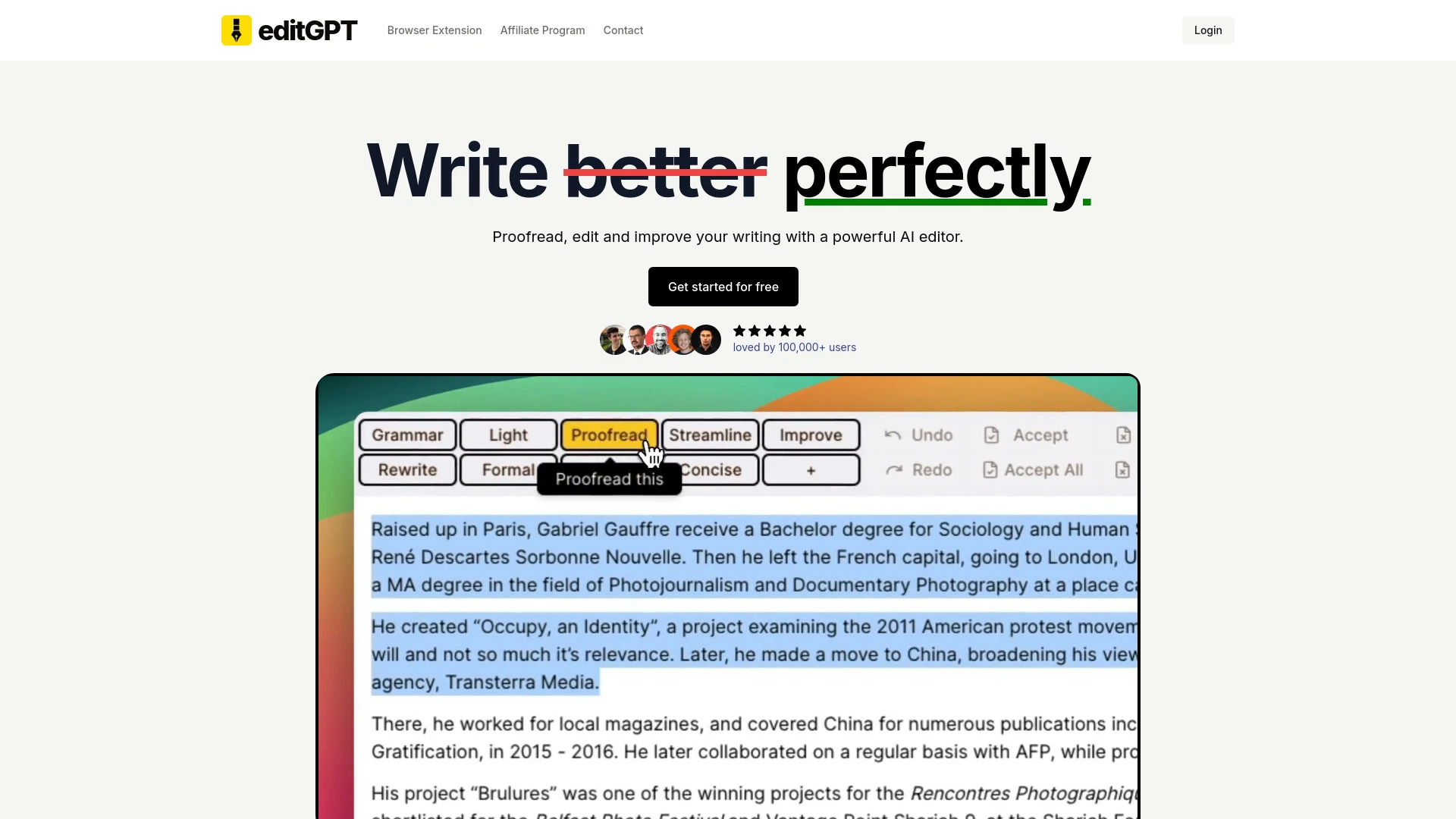 editGPT - AI Tool Ocean
