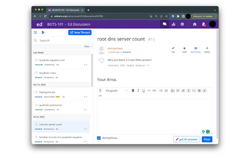 EdStem & Moodle AI Assistant - Chrome Extension - AI Tool Ocean
