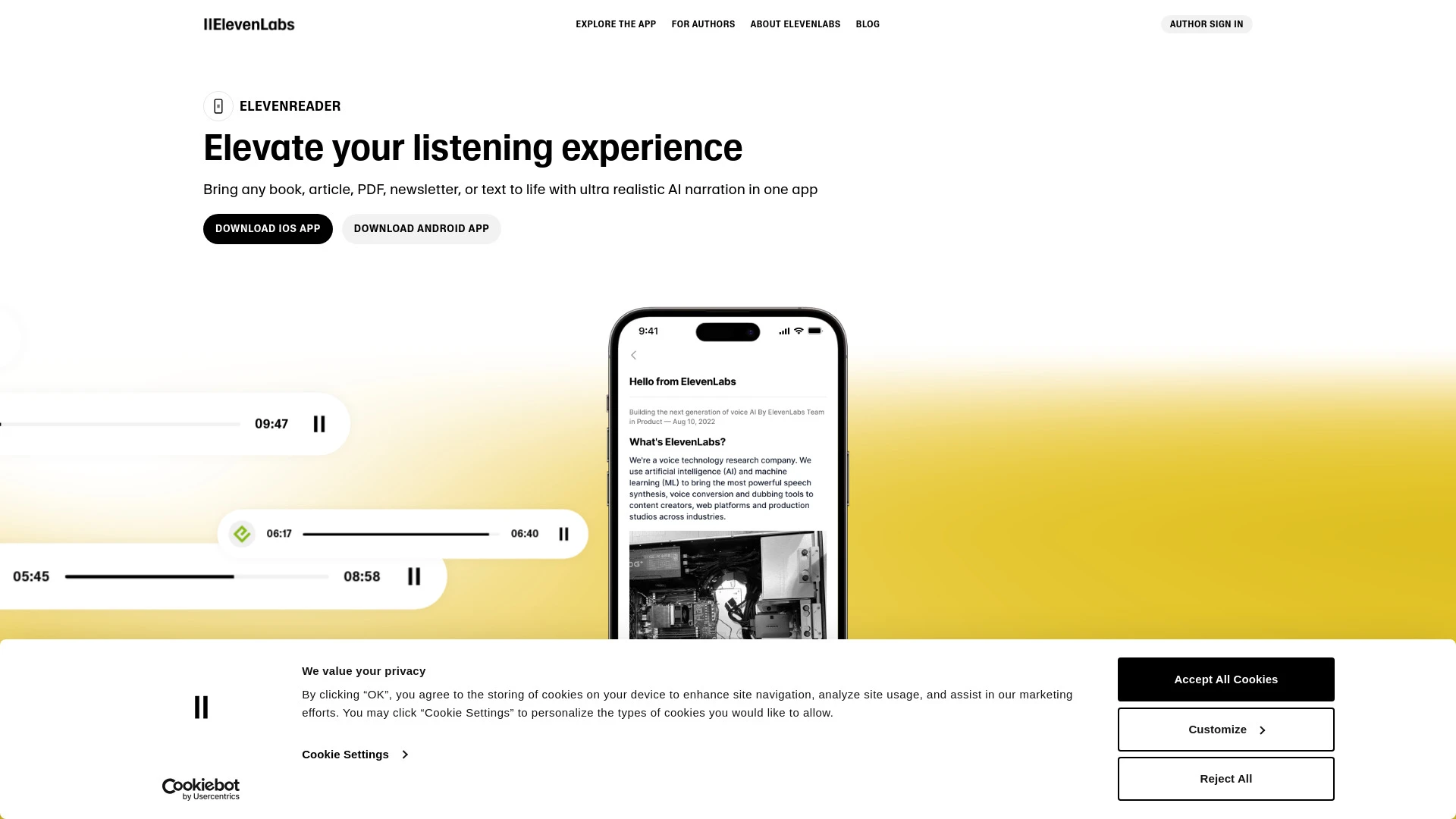 ElevenReader - AI Tool Ocean
