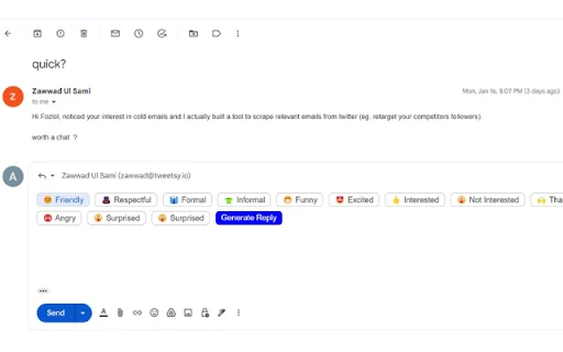 Email Assistant Extension - Chrome Extension - AI Tool Ocean