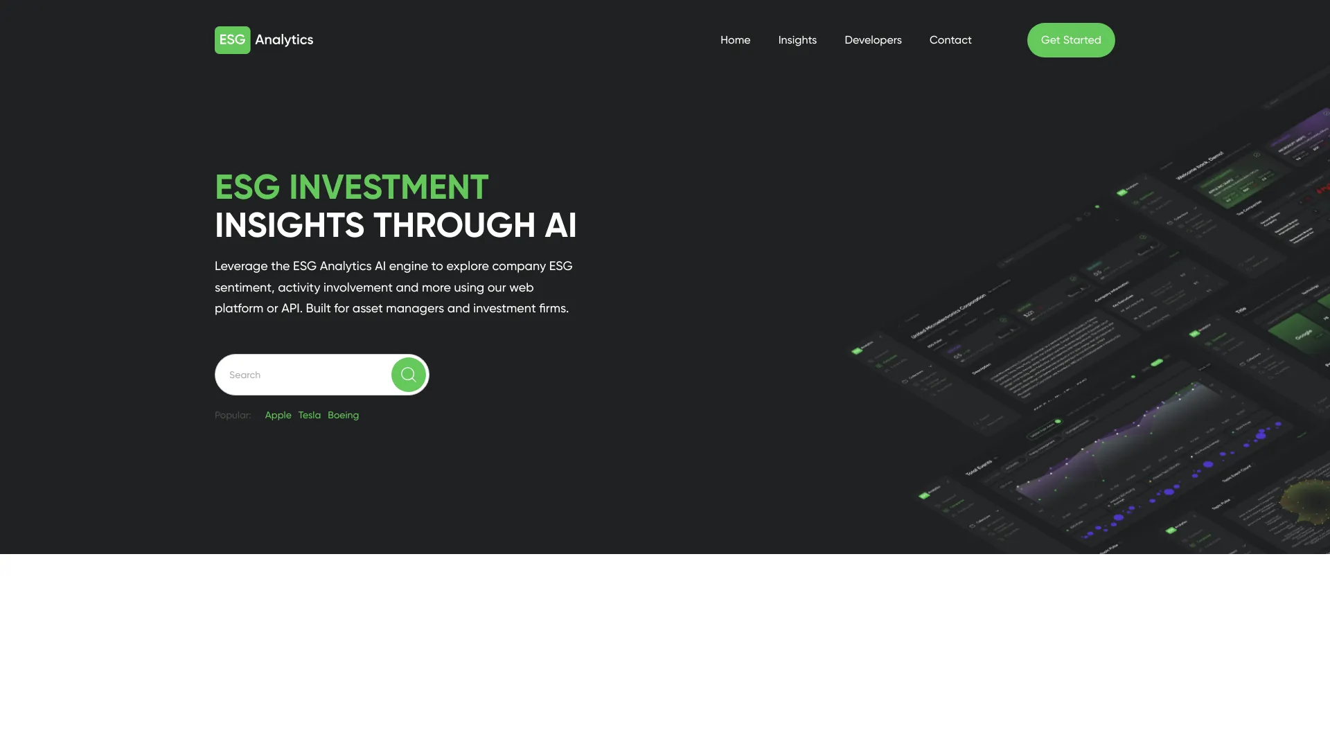 ESG Analytics - AI Tool Ocean