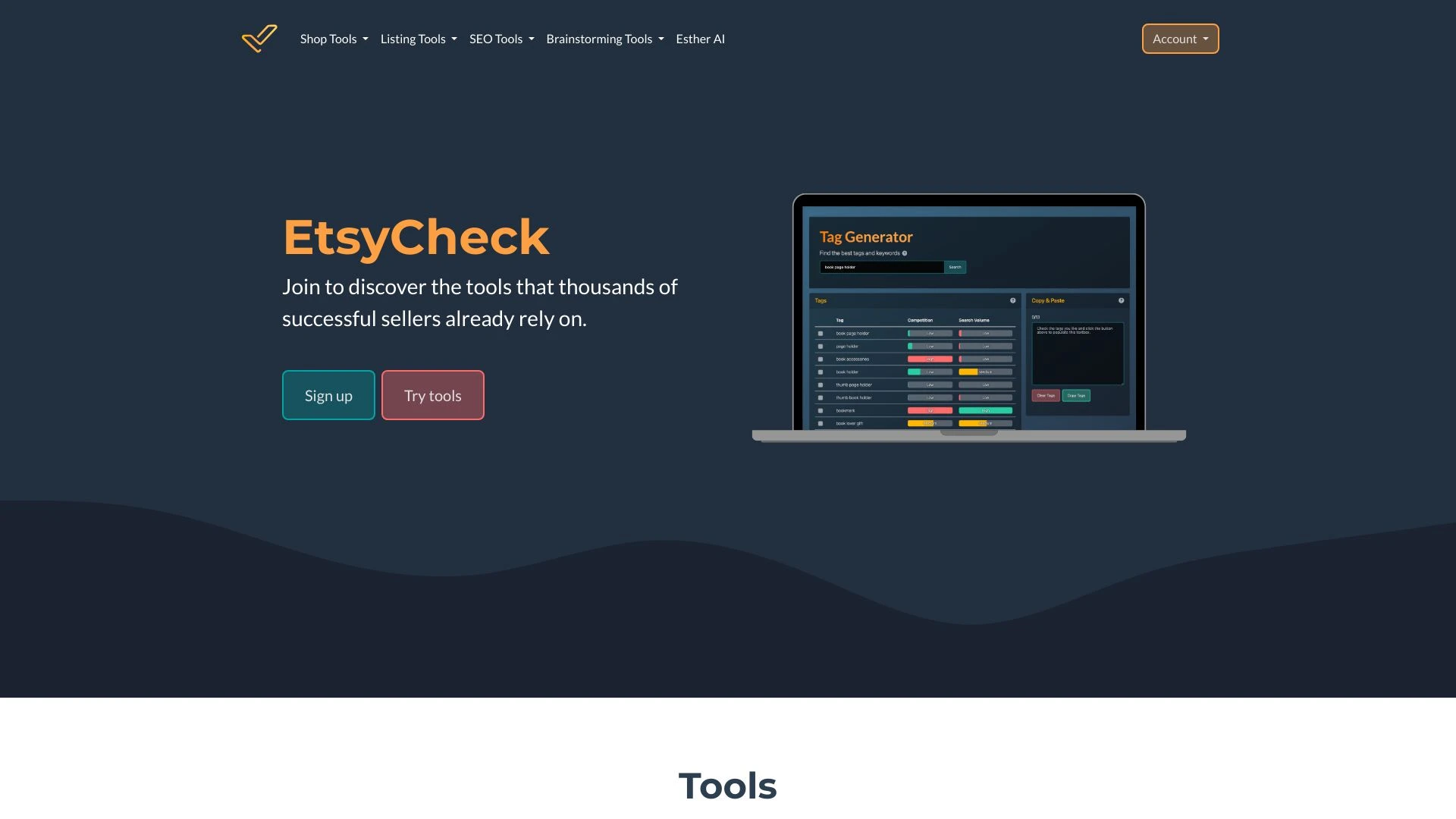 EtsyCheck - AI Tool Ocean