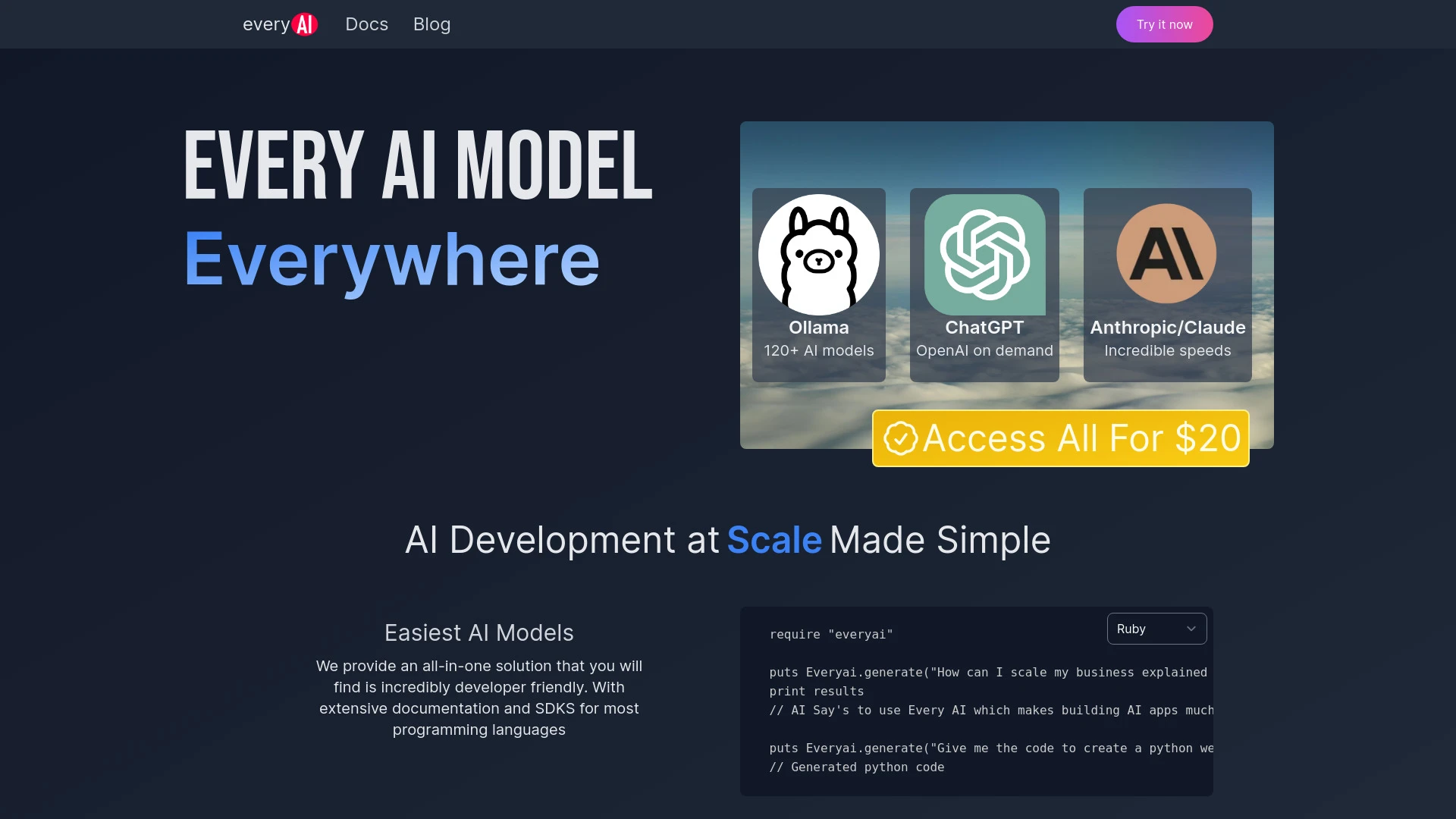 Every AI - AI Tool Ocean