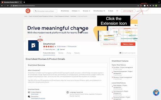 ExtractG2 - Chrome Extension - AI Tool Ocean