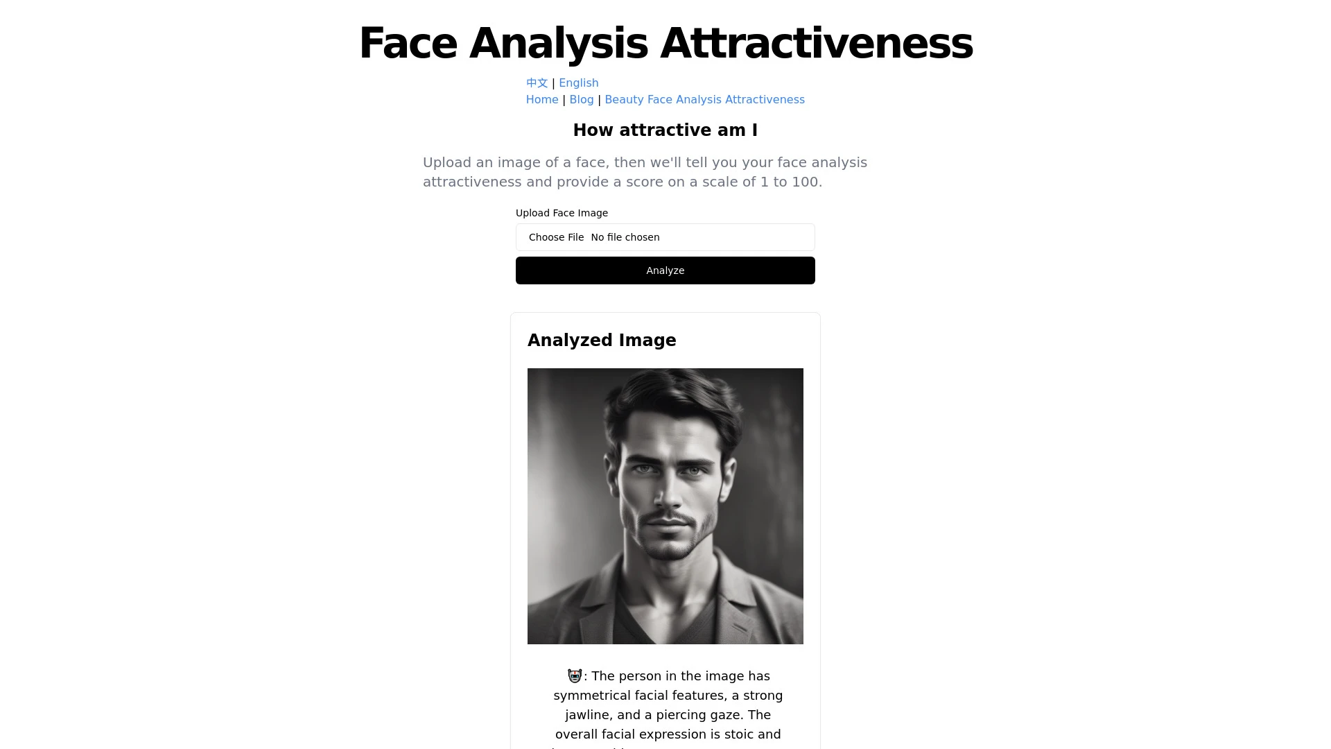 Face Analysis Attractiveness - AI Tool Ocean