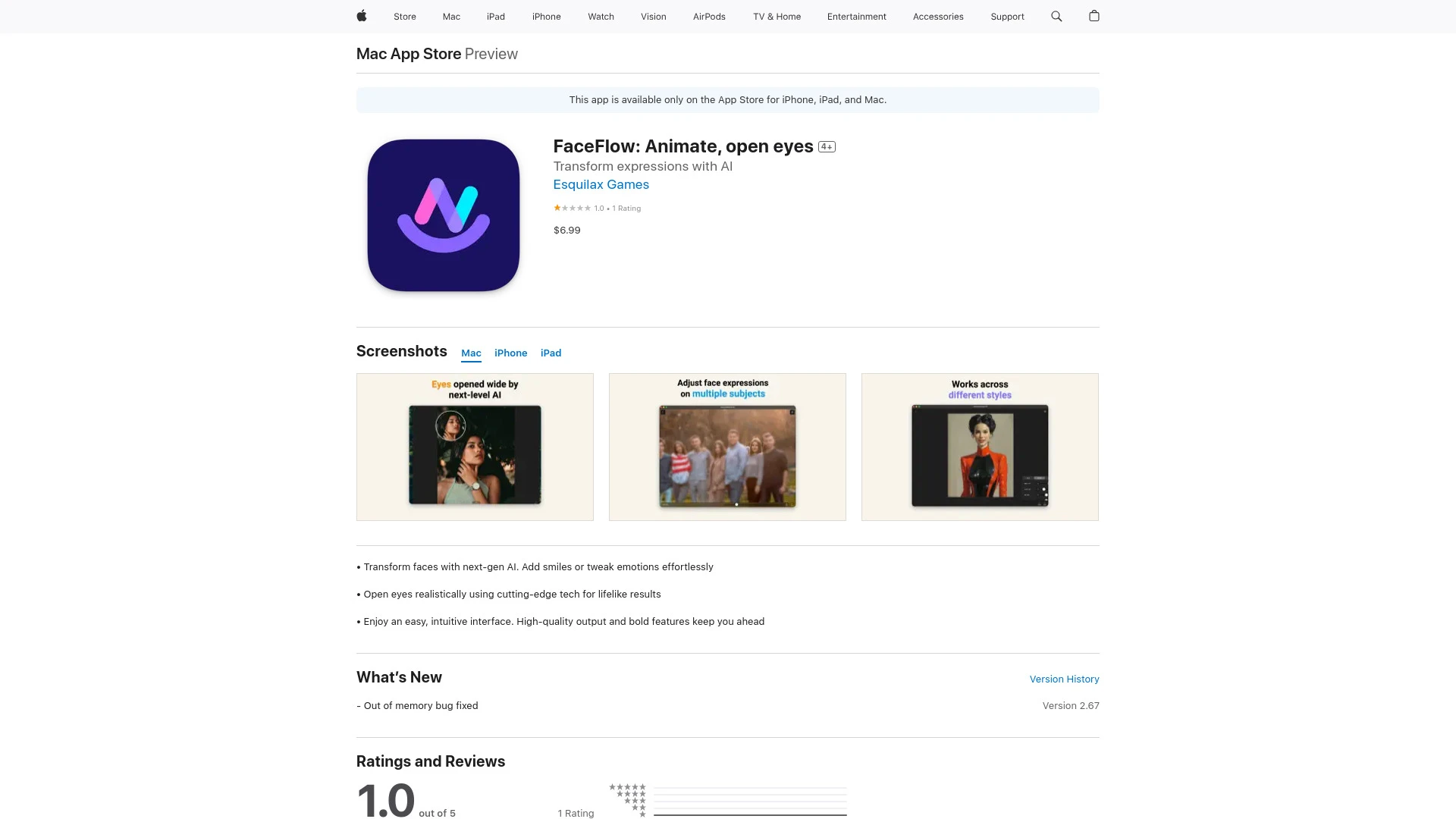 FaceFlow - AI Tool Ocean