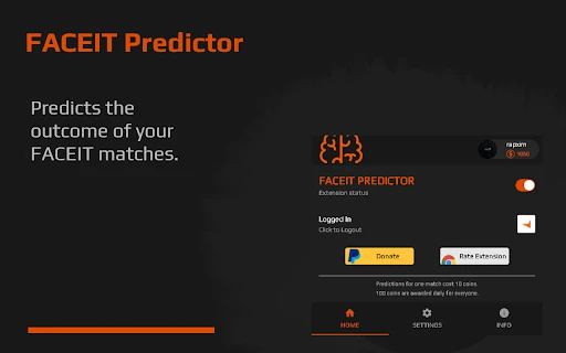FACEIT Predictor - Chrome Extension - AI Tool Ocean