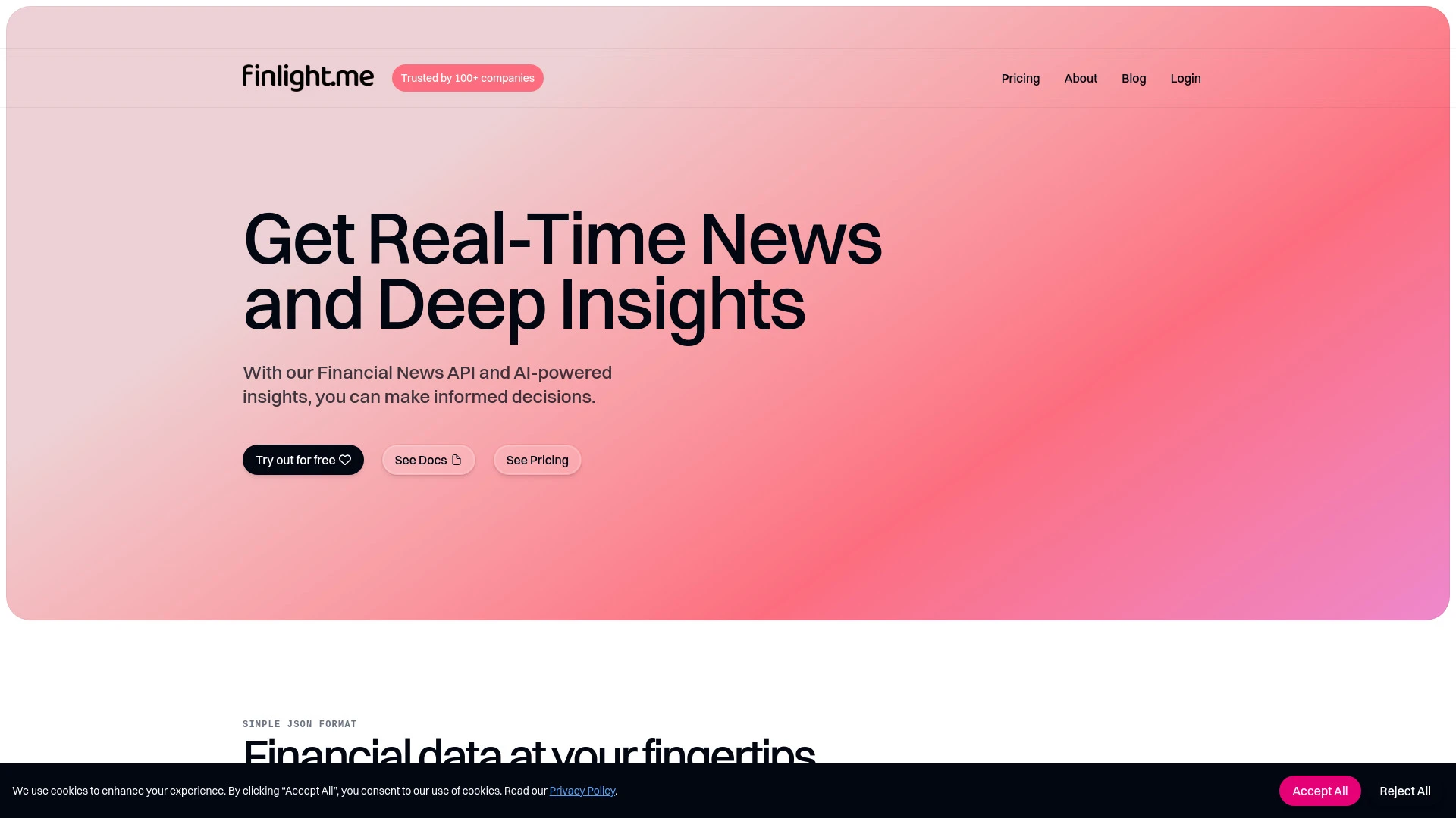 finlight.me - AI Tool Ocean