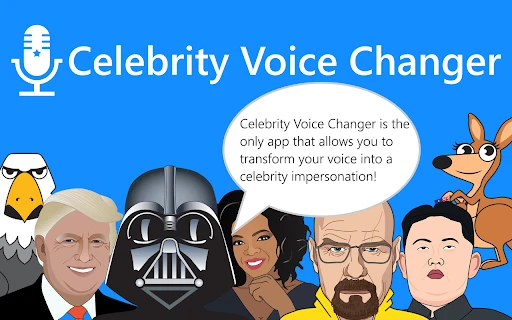 First Ever Celebrity Voice Changer - Chrome Extension - AI Tool Ocean