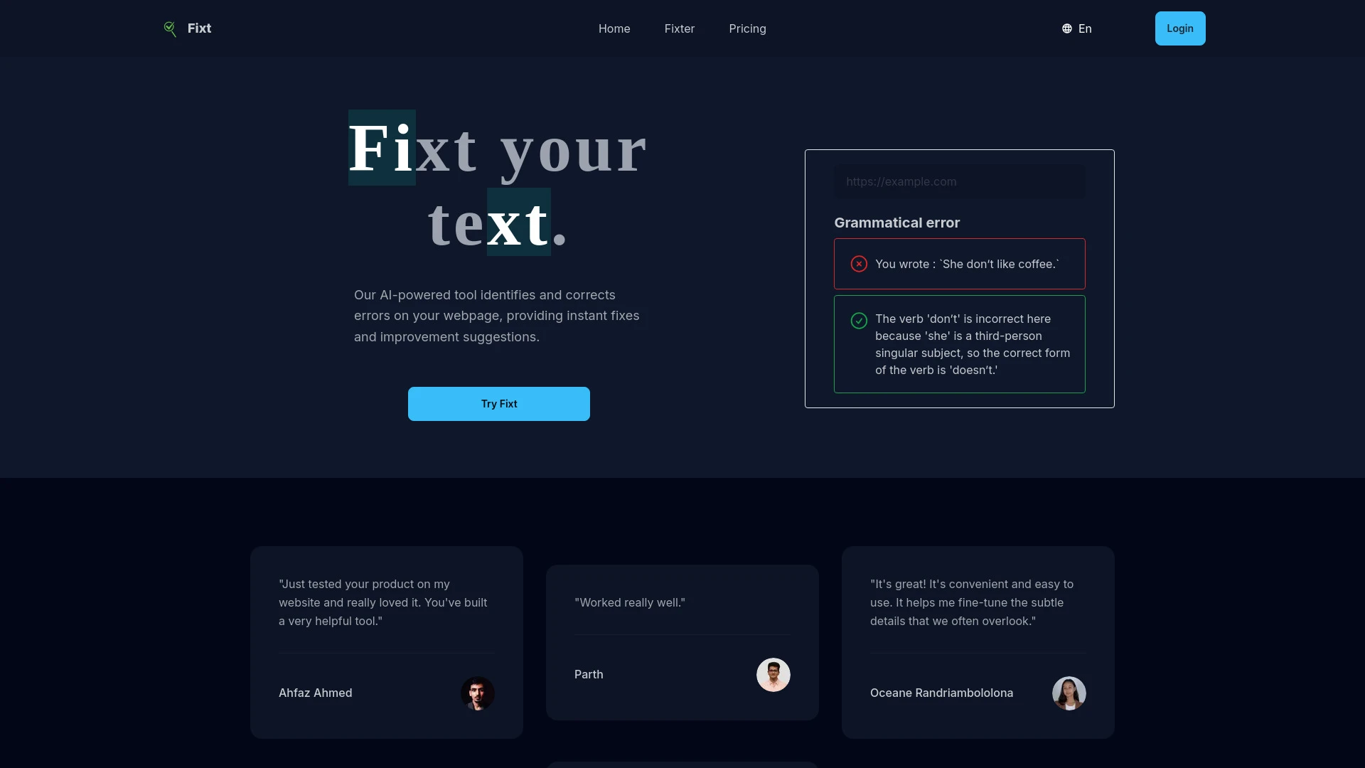 Fixt - AI Tool Ocean
