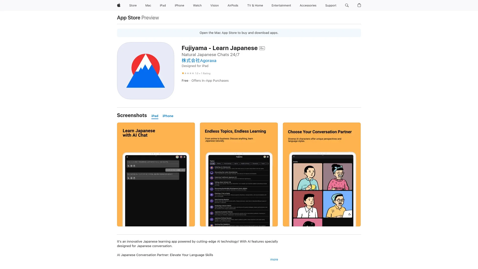 Fujiyama - AI Japanese Tutor - AI Tool Ocean