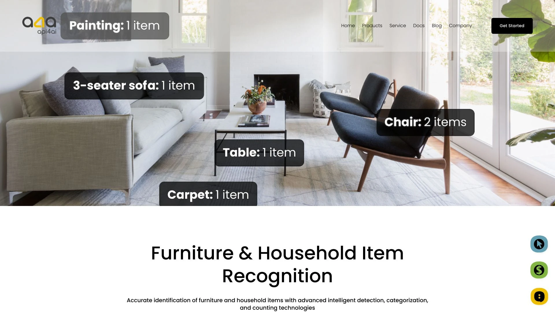 Furniture & Household Item Recognition API - AI Tool Ocean