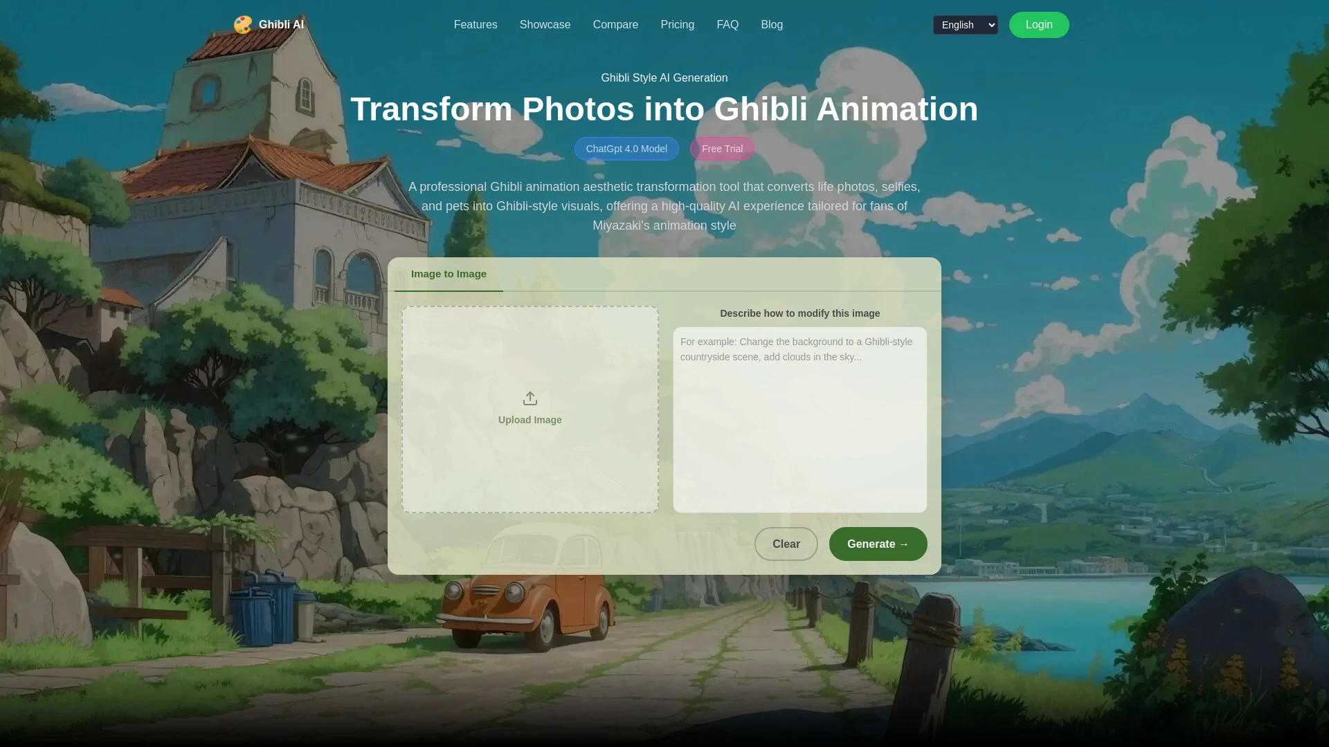 Ghibli AI Image Generator - AI Tool Ocean