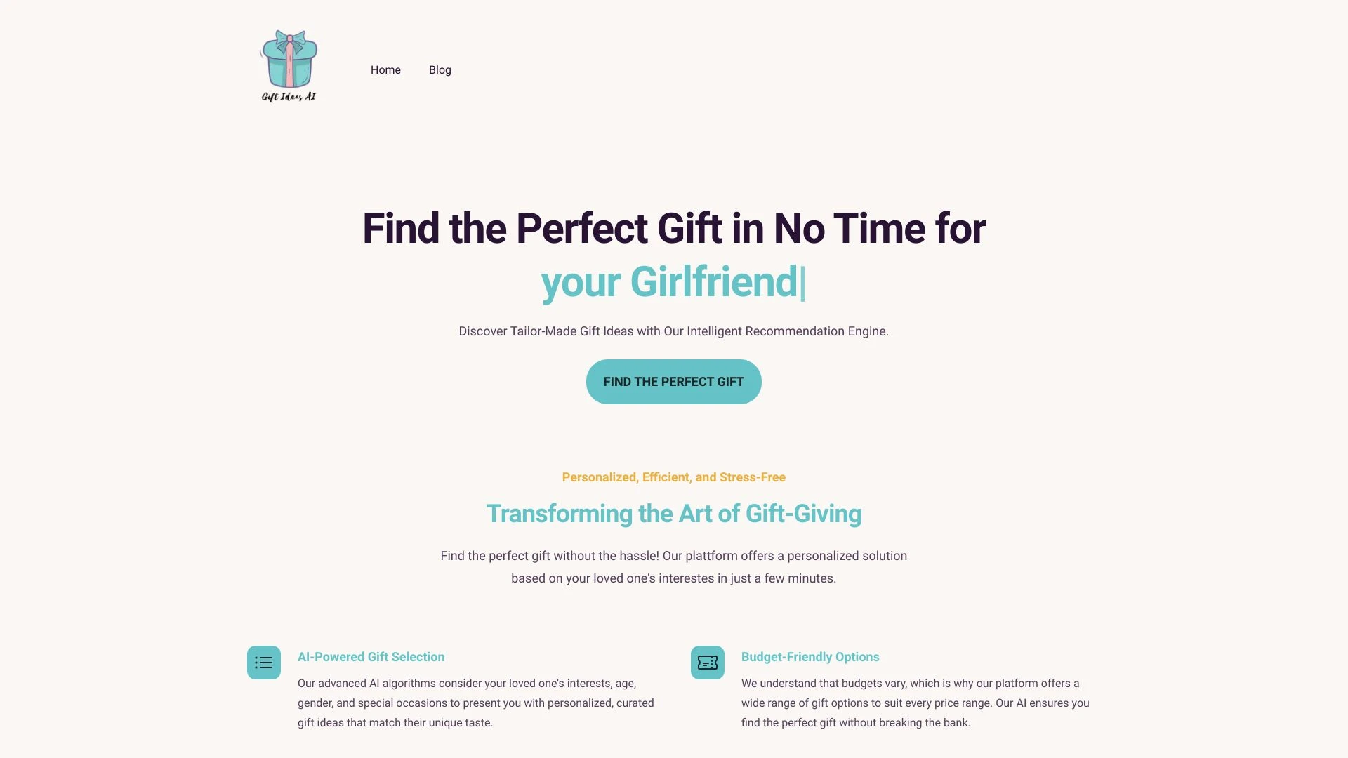 Gift Ideas AI - AI Tool Ocean