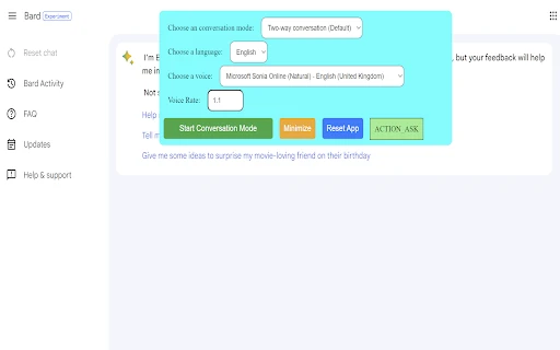 Google Bard Voice Extension - Chrome Extension - AI Tool Ocean