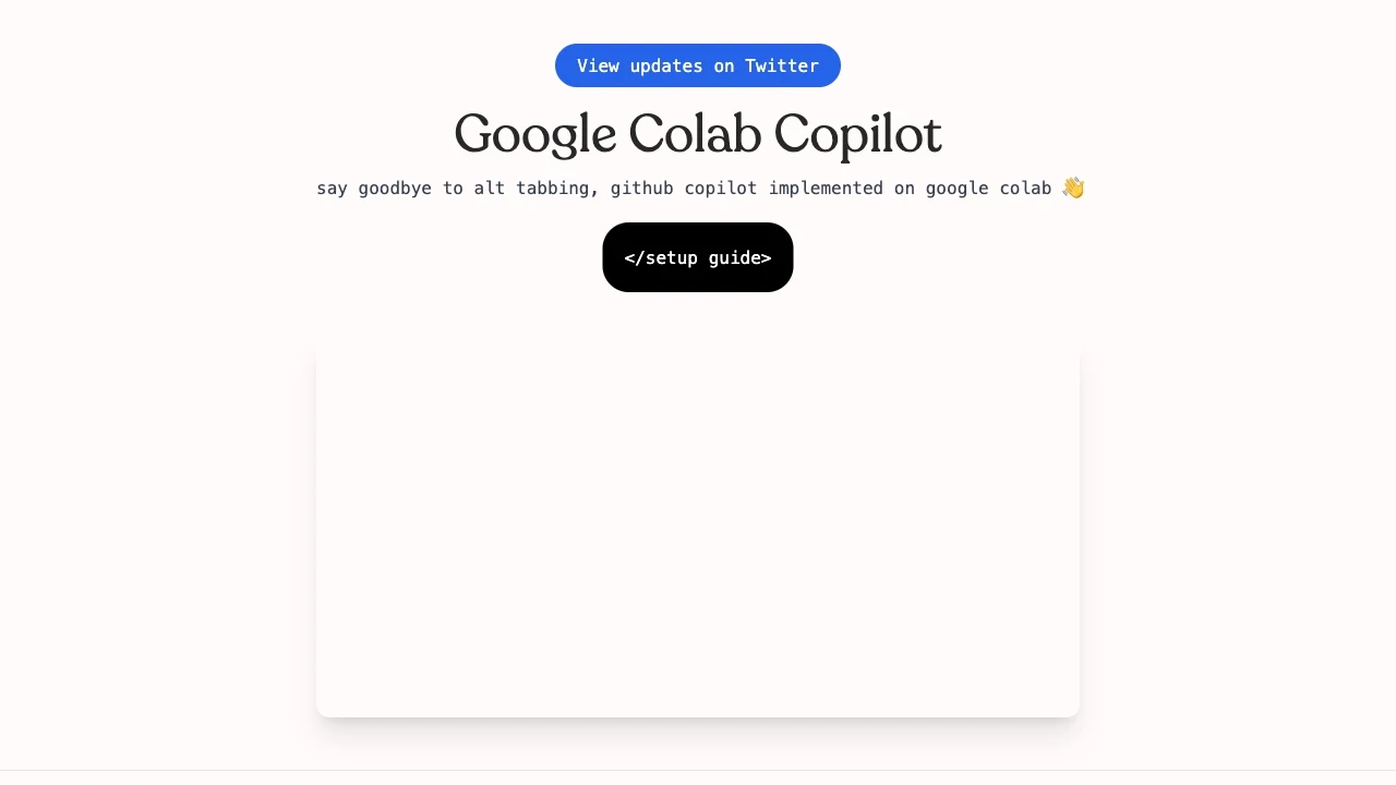 Google Colab Copilot - AI Tool Ocean