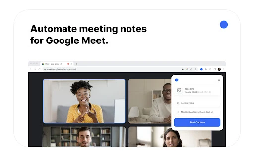 Google Meet AI Notes - Chrome Extension - AI Tool Ocean