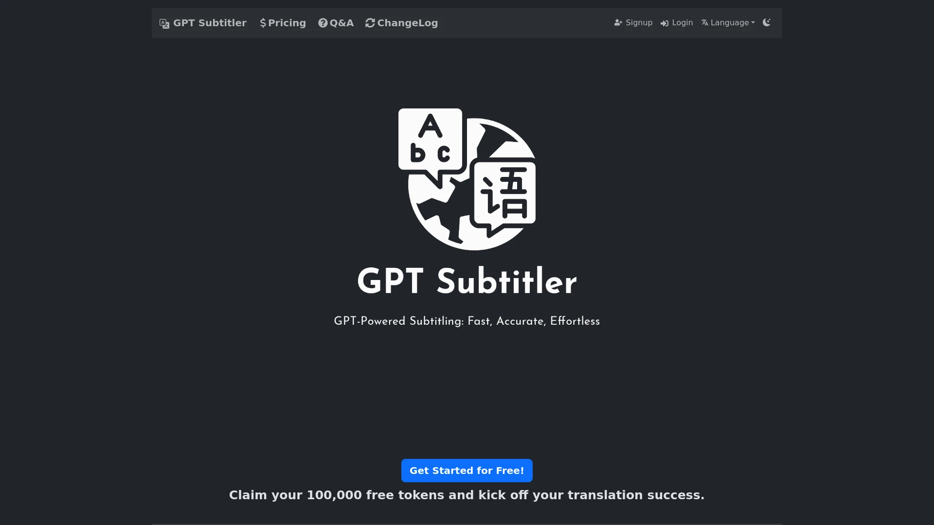 GPT Subtitler - AI Tool Ocean
