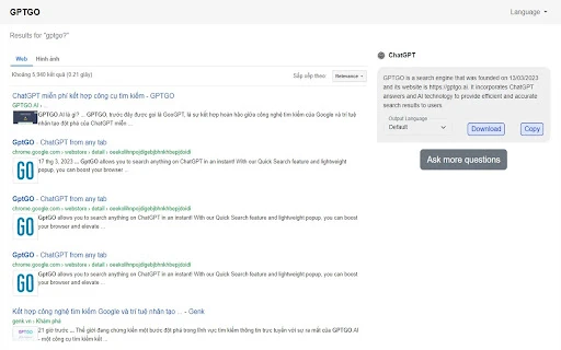 GPTGO.AI - Chrome Extension - AI Tool Ocean