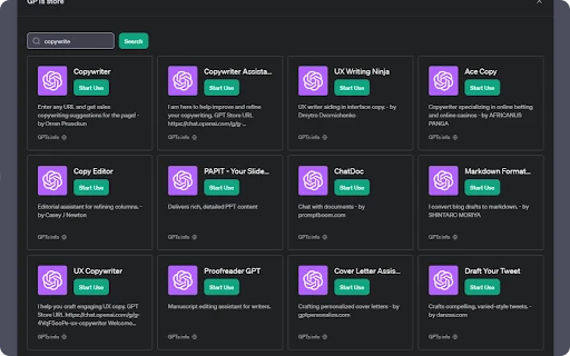 GPTs Store Search - Chrome Extension - AI Tool Ocean