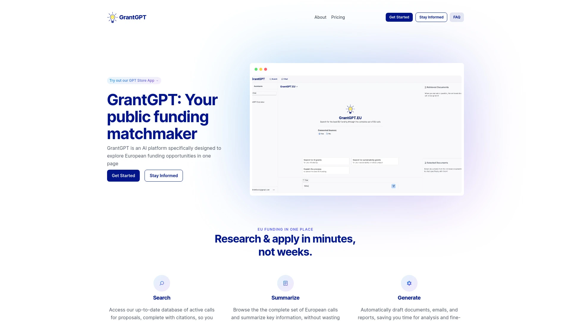 GrantGPT - AI Tool Ocean