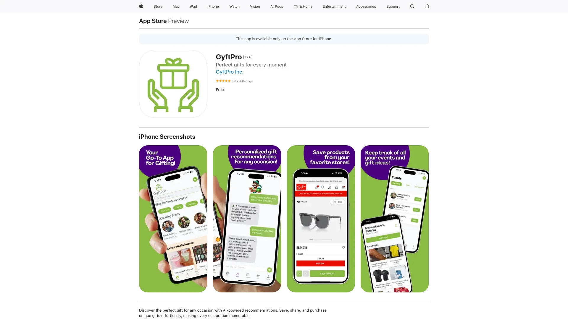 GyftPro - AI Tool Ocean