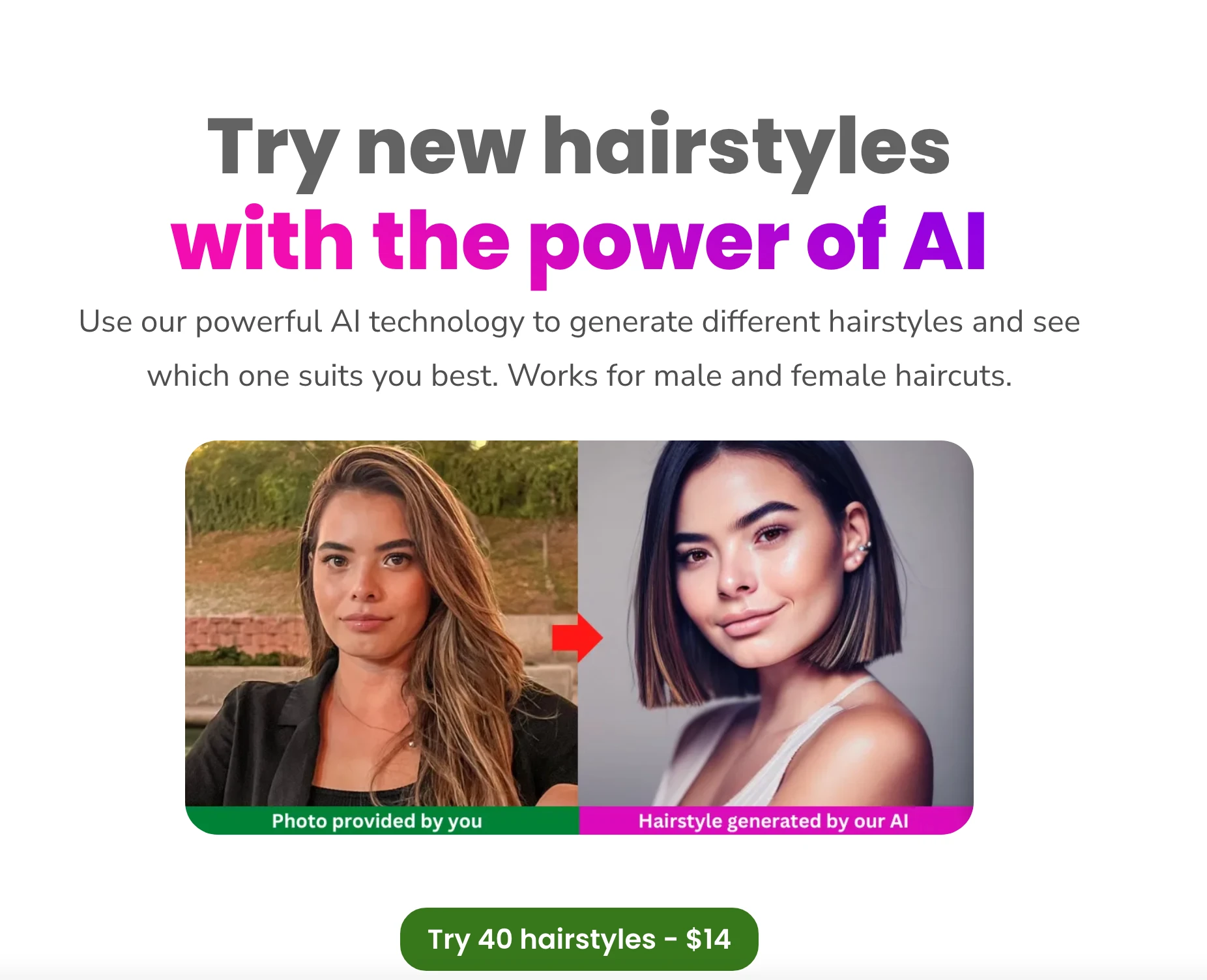 Hairstyle AI - AI Tool Ocean