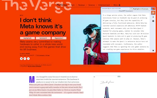Highlights AI - Chrome Extension - AI Tool Ocean