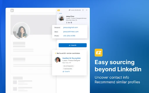 hireEZ Extension - Chrome Extension - AI Tool Ocean