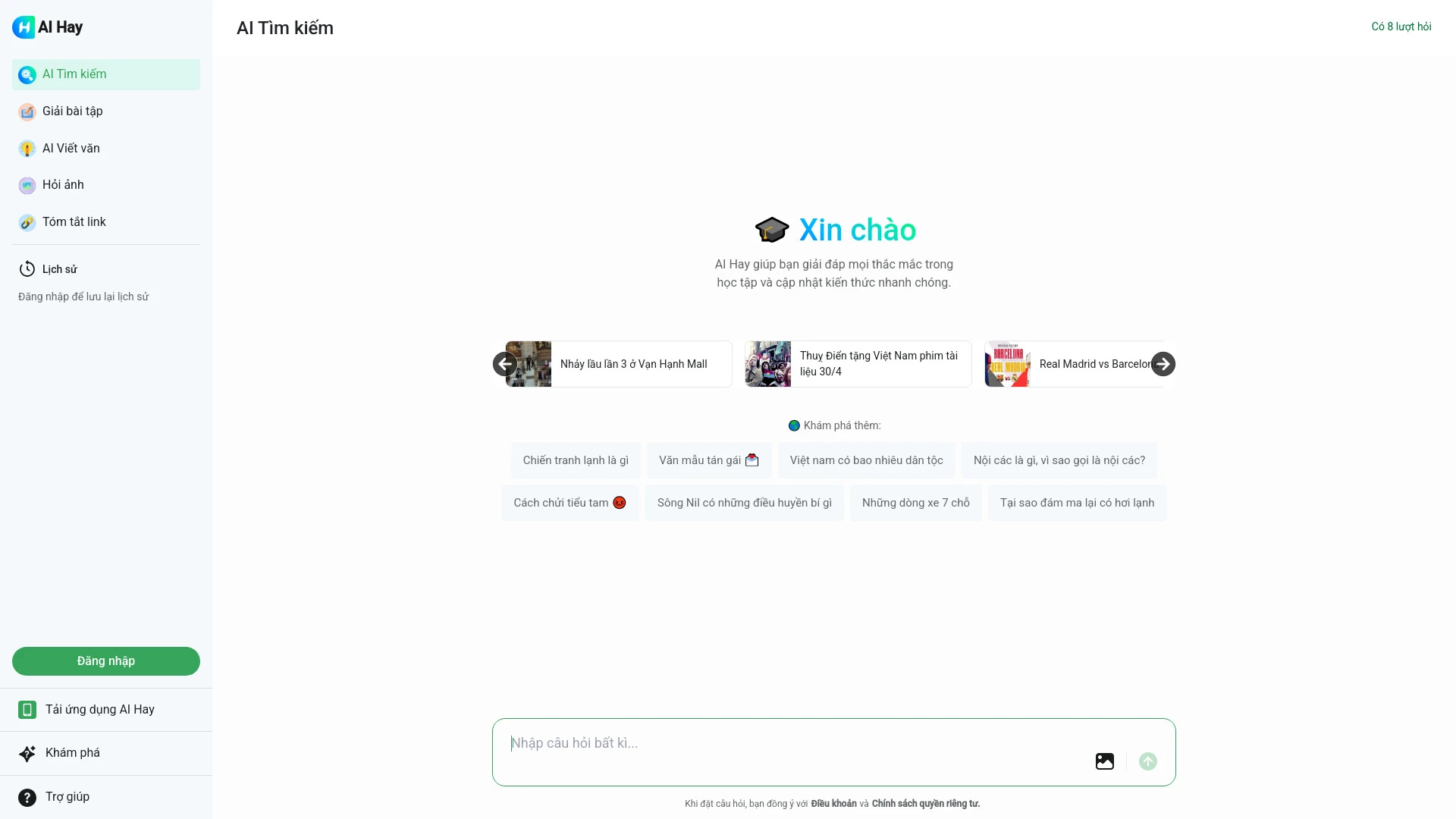 Hoi dap AI Hay - AI Tool Ocean