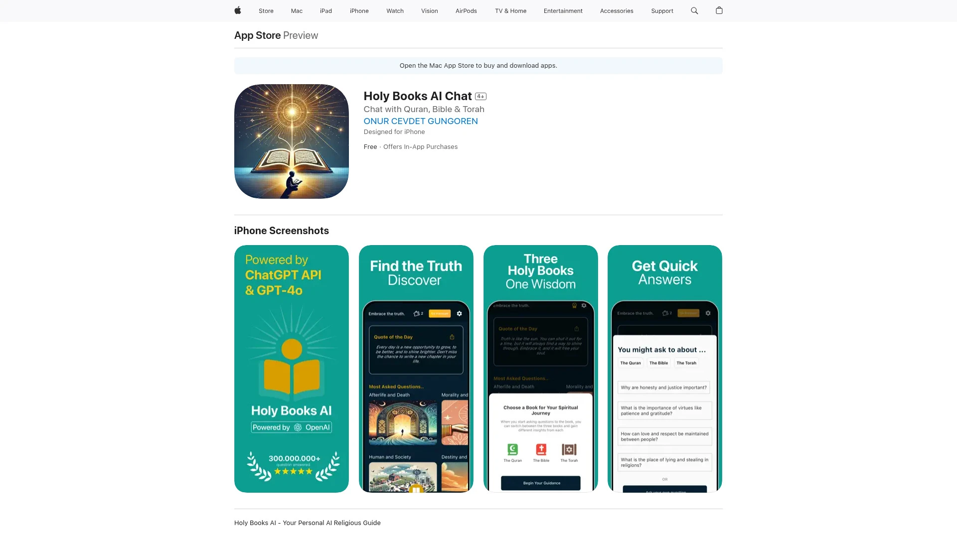 Holy Books AI Chat - AI Tool Ocean