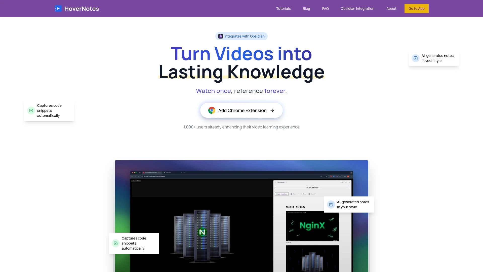 HoverNotes - AI Tool Ocean
