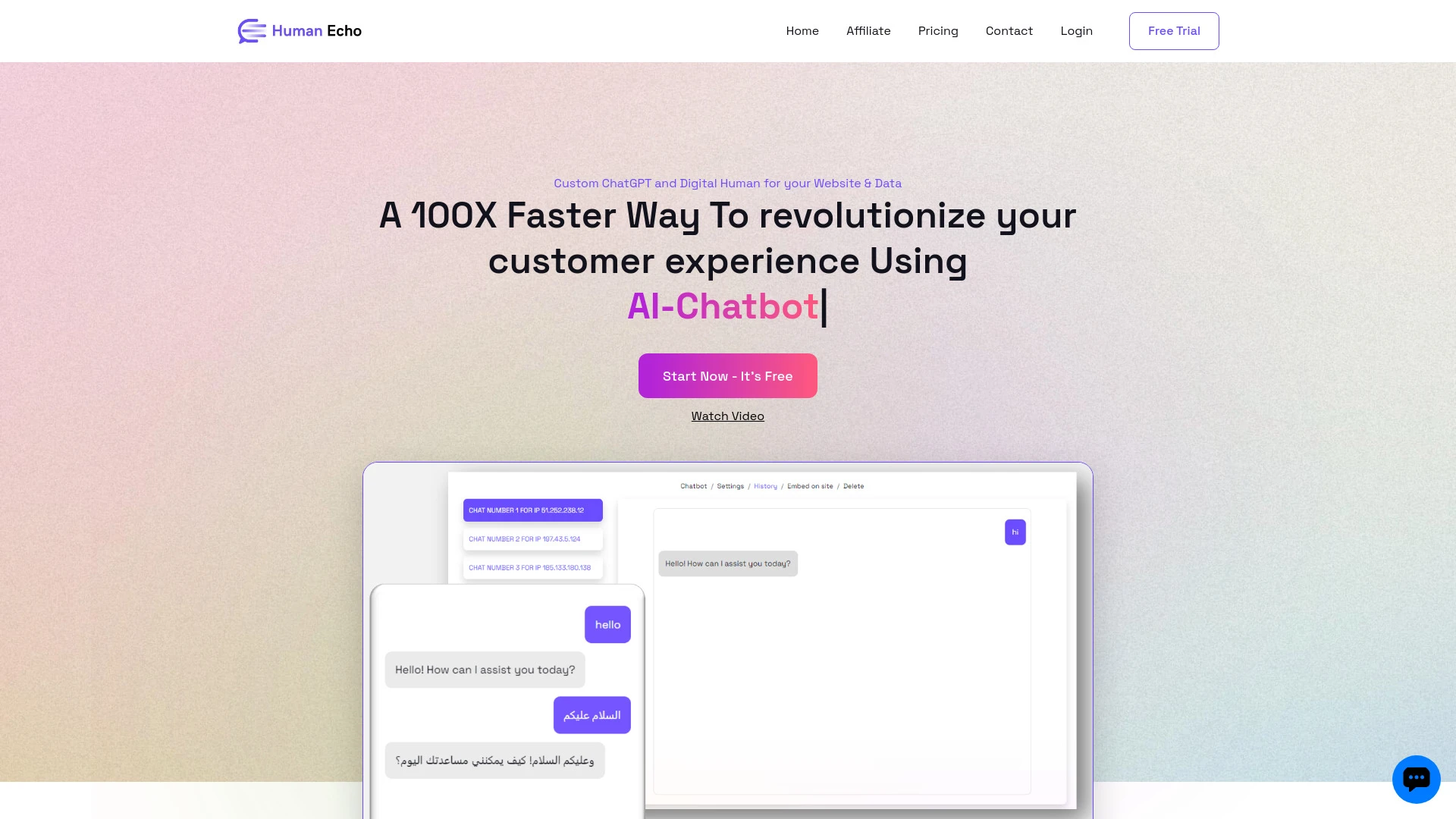 HumanEcho - AI Tool Ocean