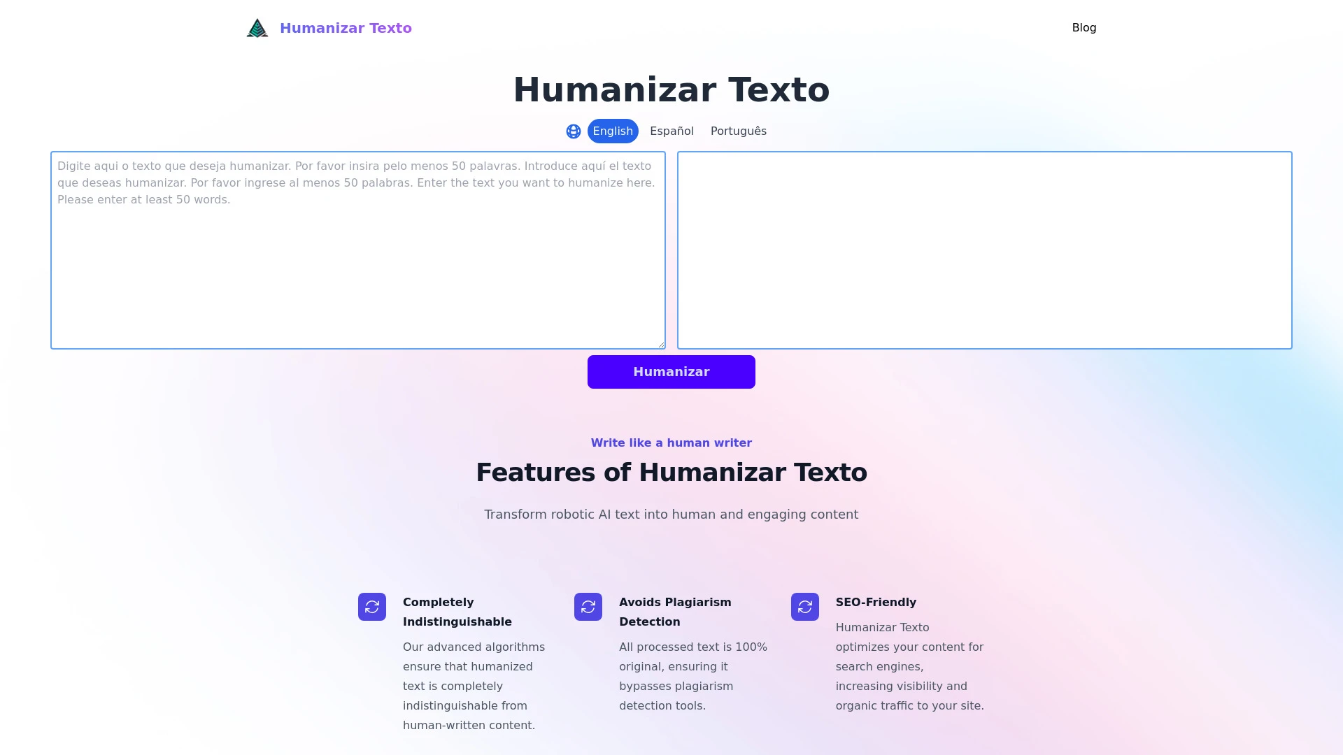 Humanizar Texto - AI Tool Ocean