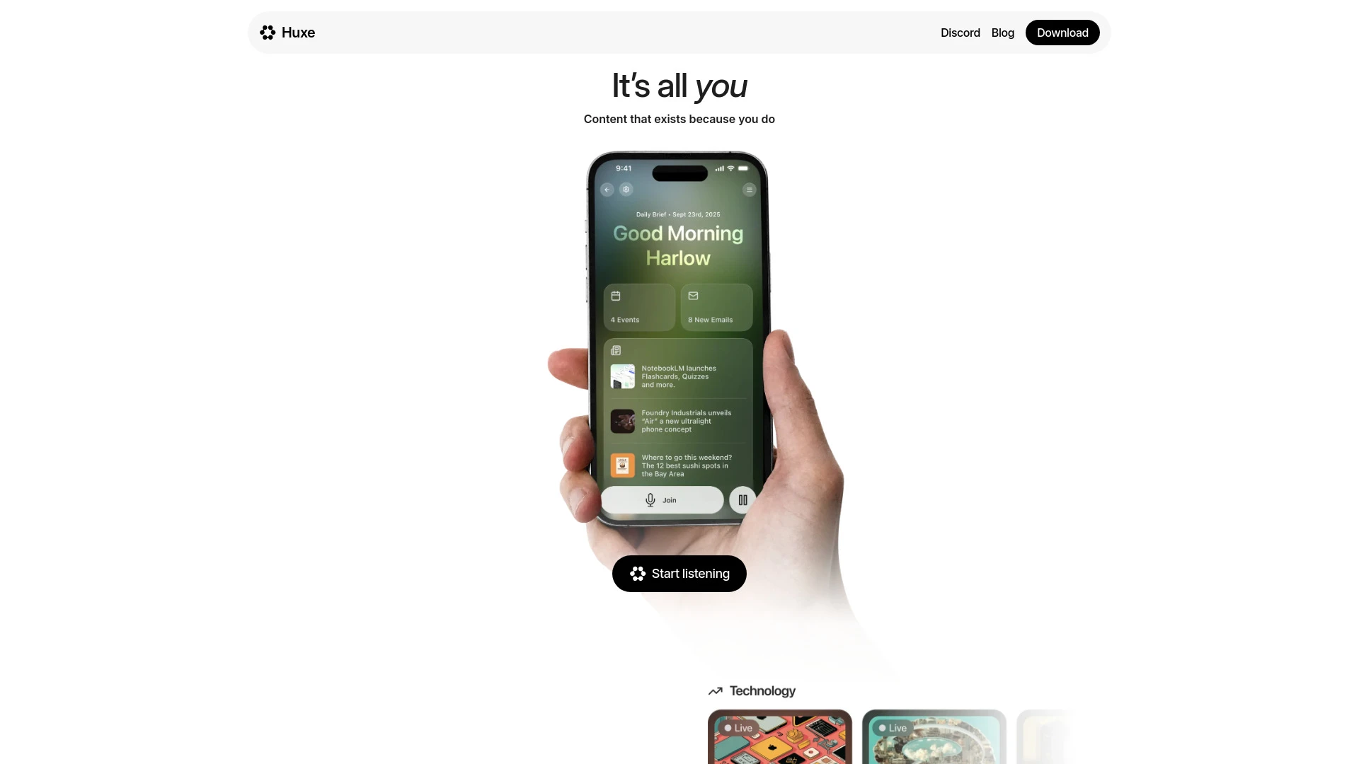 Huxe - AI Tool Ocean